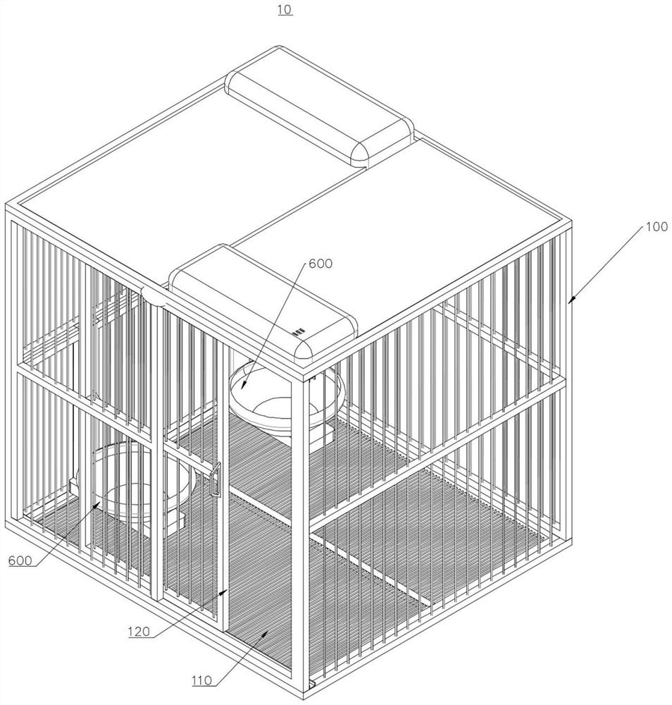 Intelligent pet cage and control method thereof