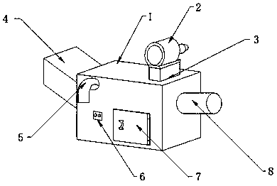 Hot-blast stove used for grain drying