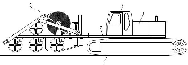 A kind of cable laying engineering machinery