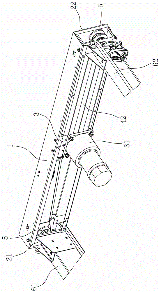 A frame structure of a car-carrying disc lifting device