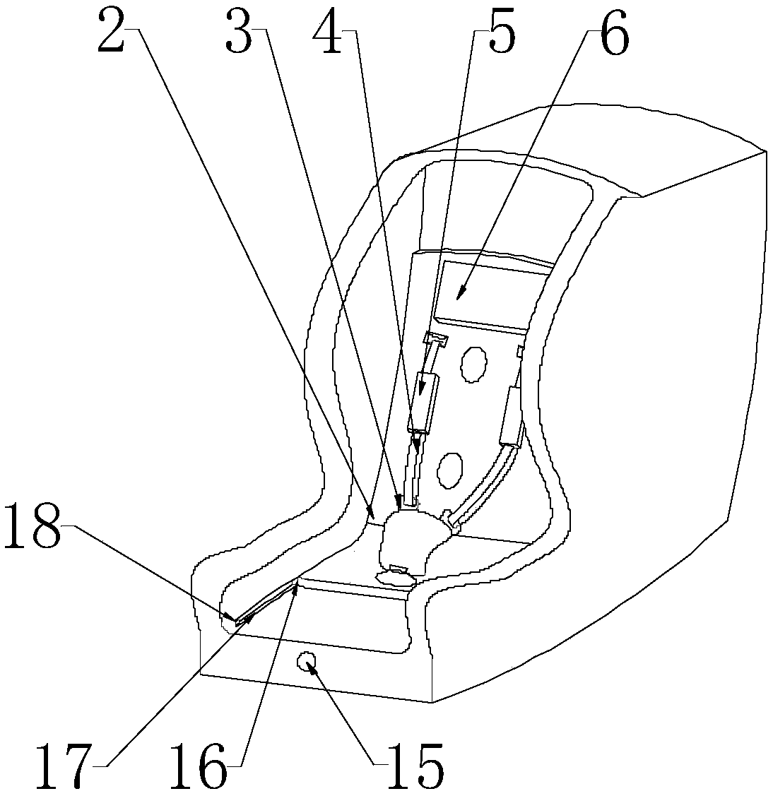 Novel child seat with telescopic protection function