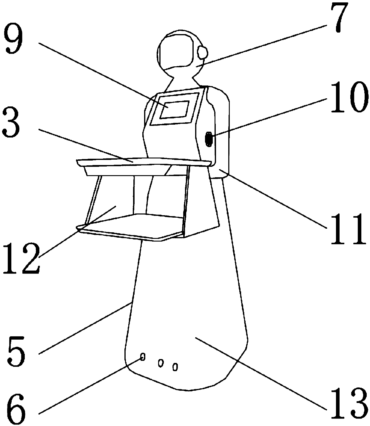 Dish serving robot