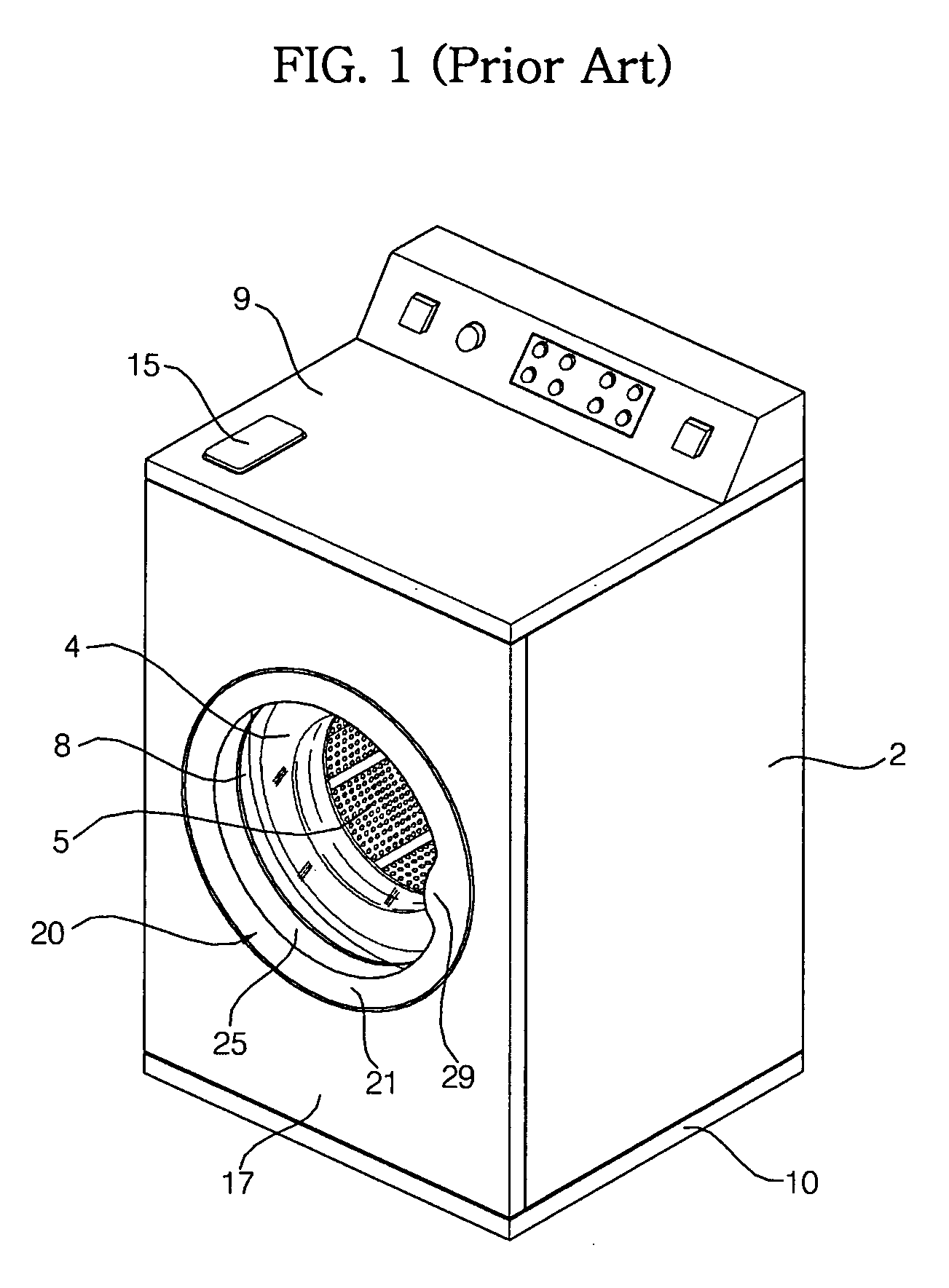 Drum type washing machine with door ring