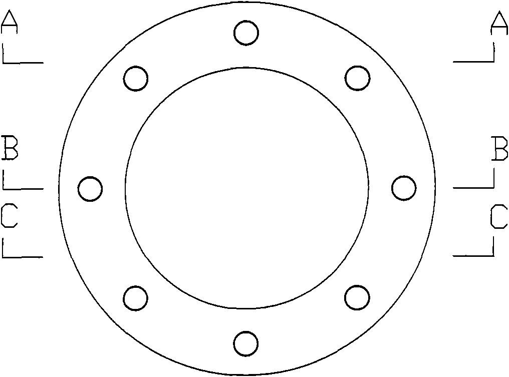 Turning gasket for connecting flanges