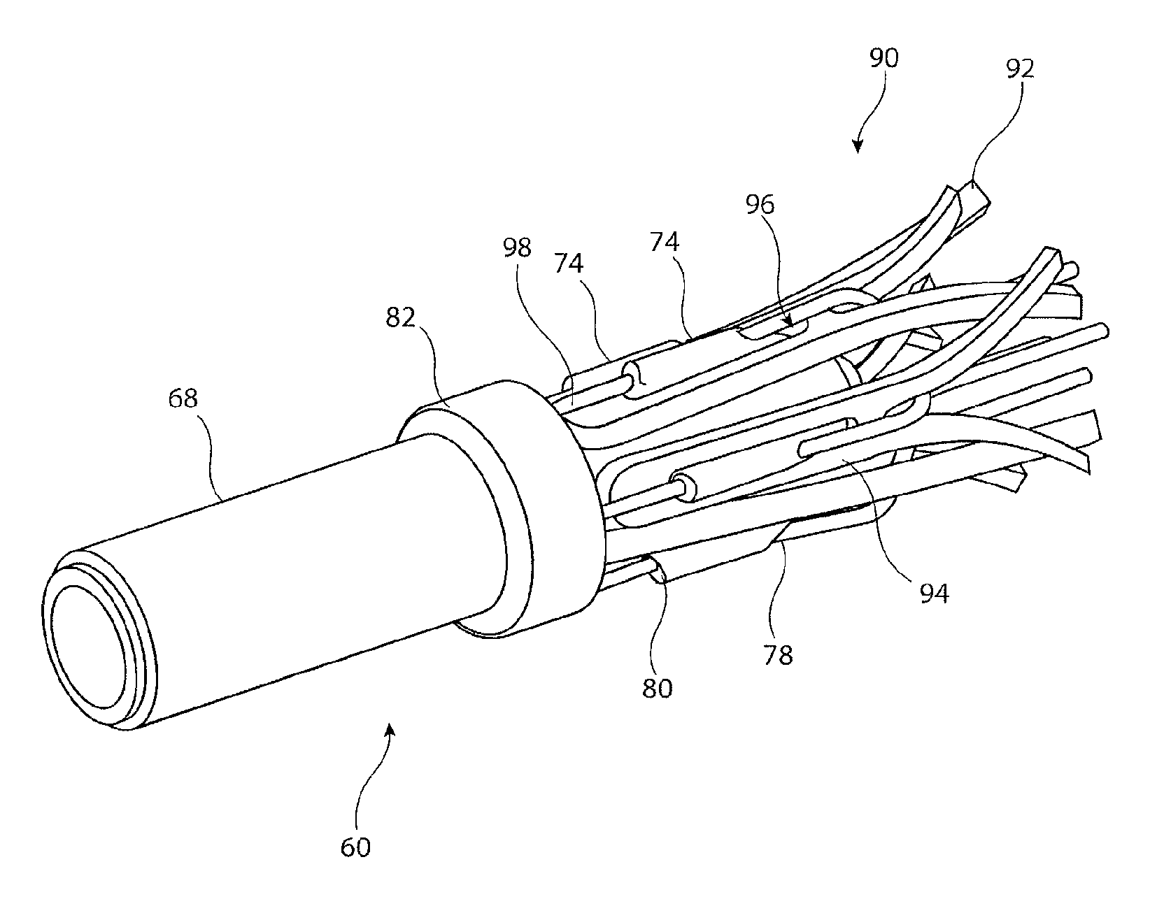 Stent holding structure for introducers