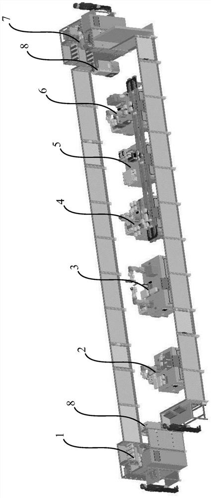 Intelligent manufacturing production line for electric cylinders