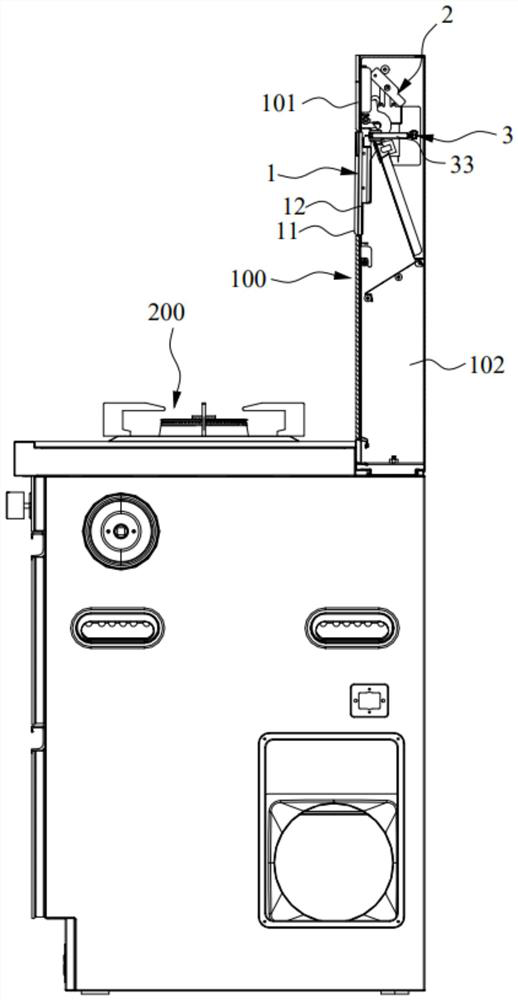 Integrated cooker turning plate device and integrated cooker