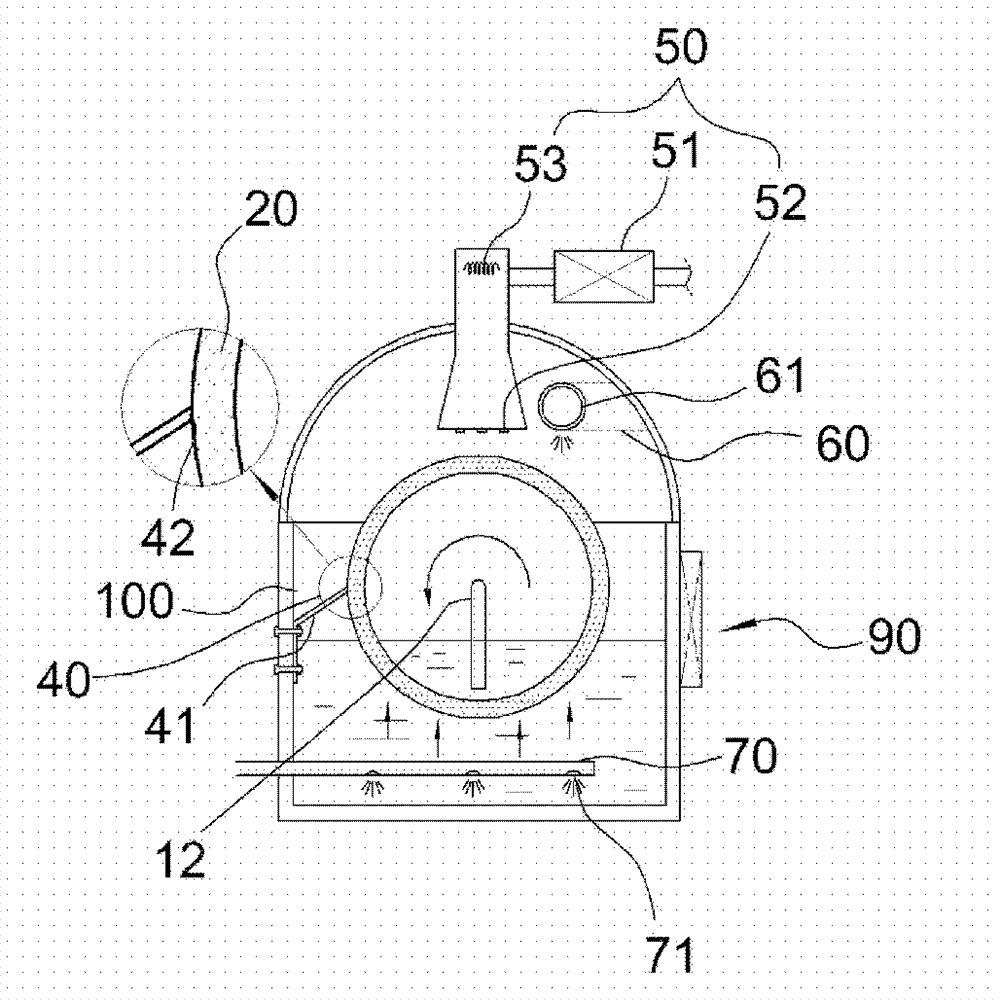 Filtering and drying apparatus for wastes recycling