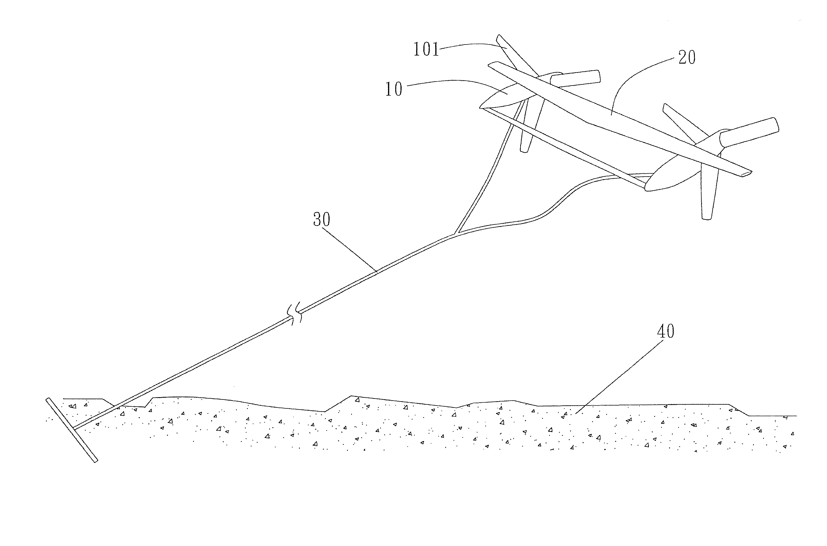 Self-positioning device for water turbine