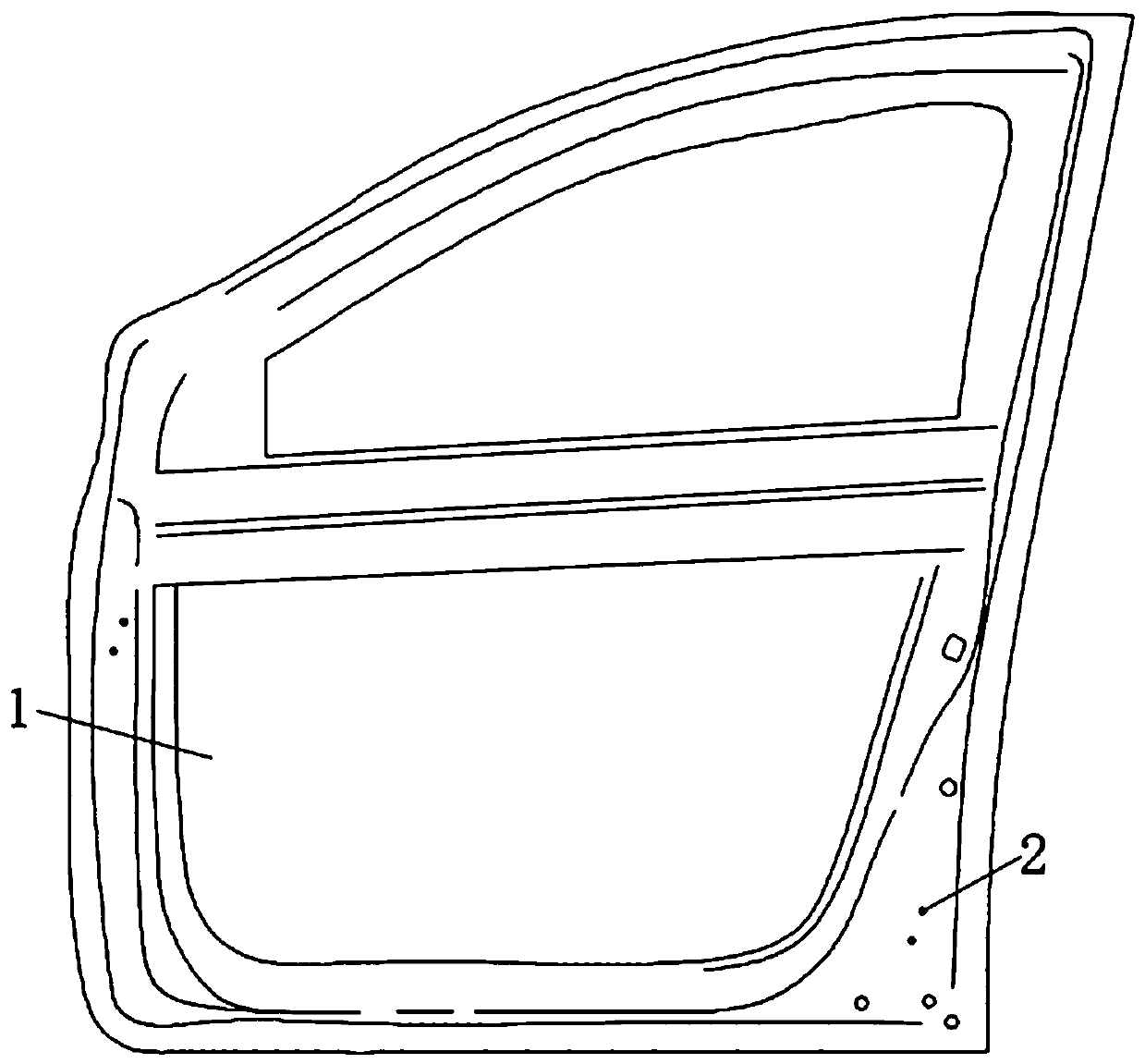 Anti-collision structure for vehicle side door