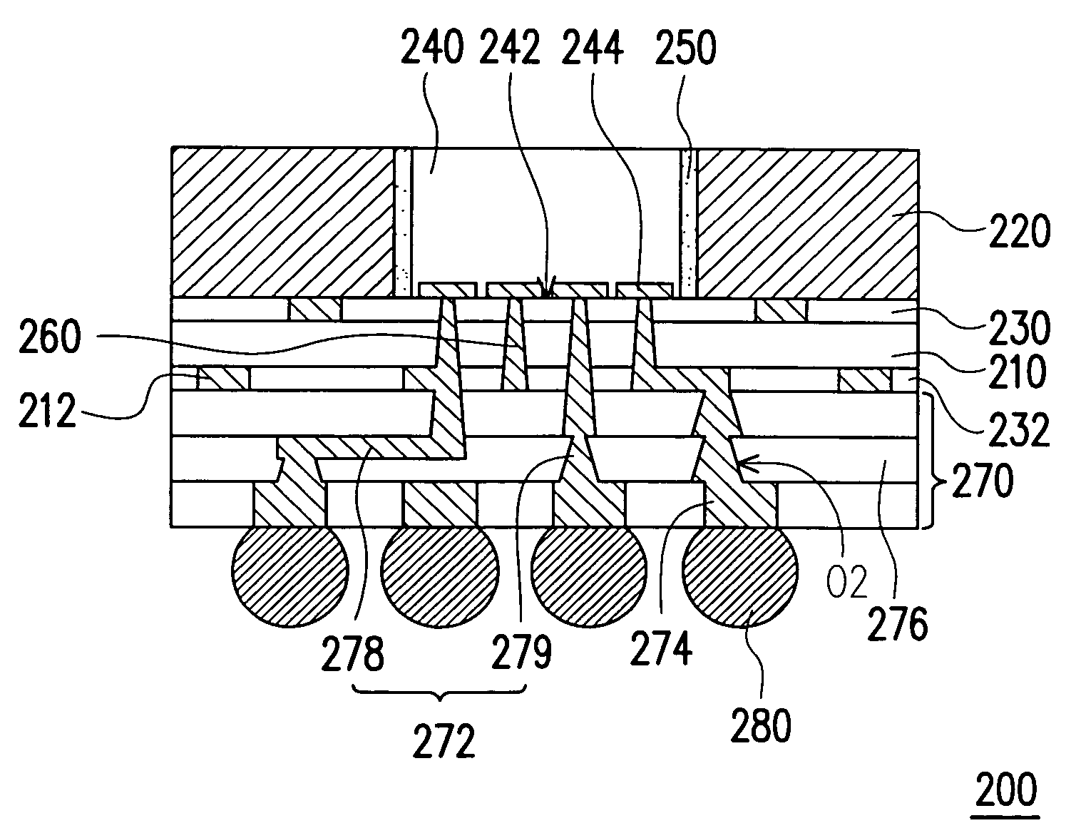 Chip embedded package structure