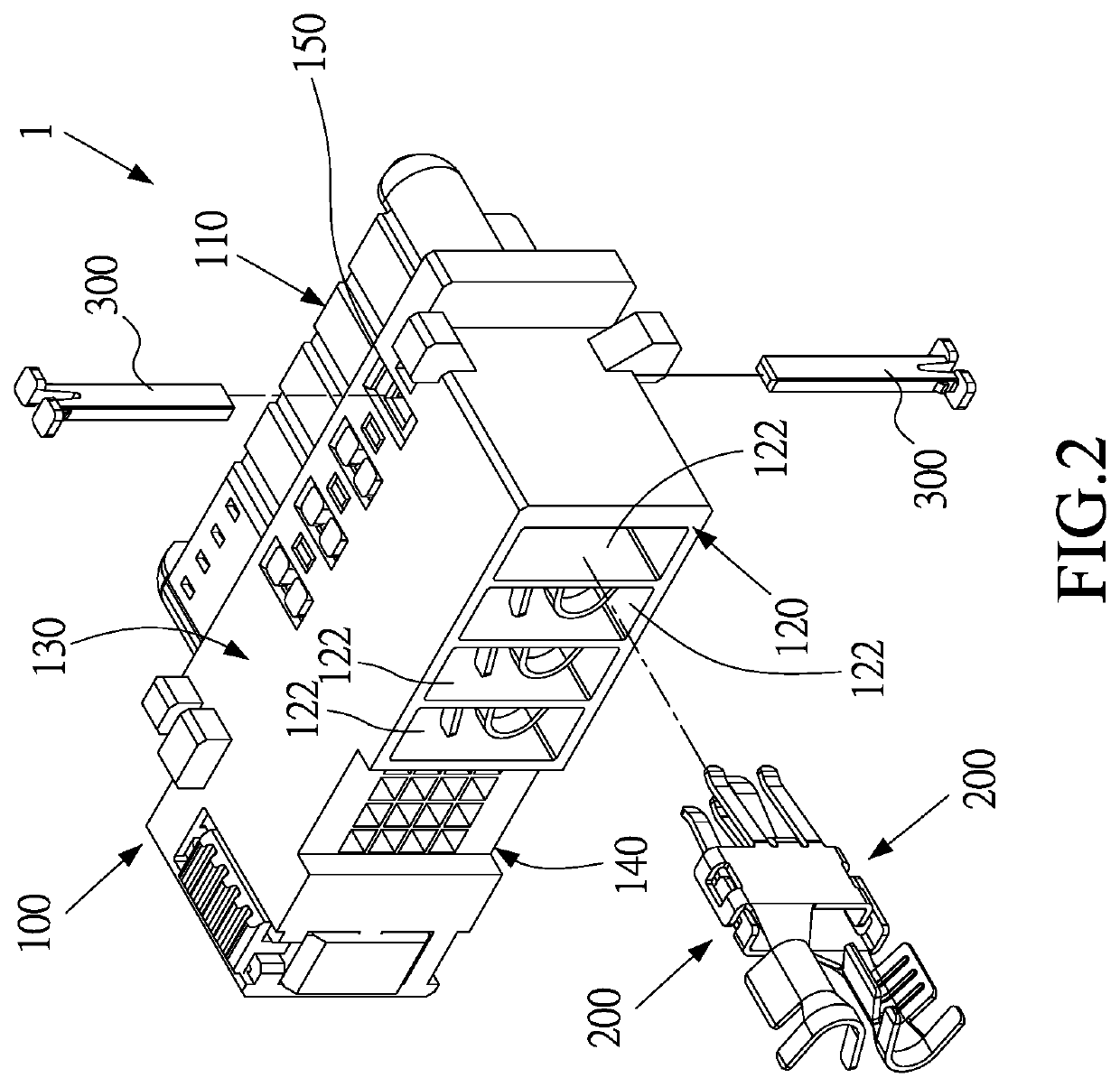 Electrical connector with reduce distance between electrical terminals