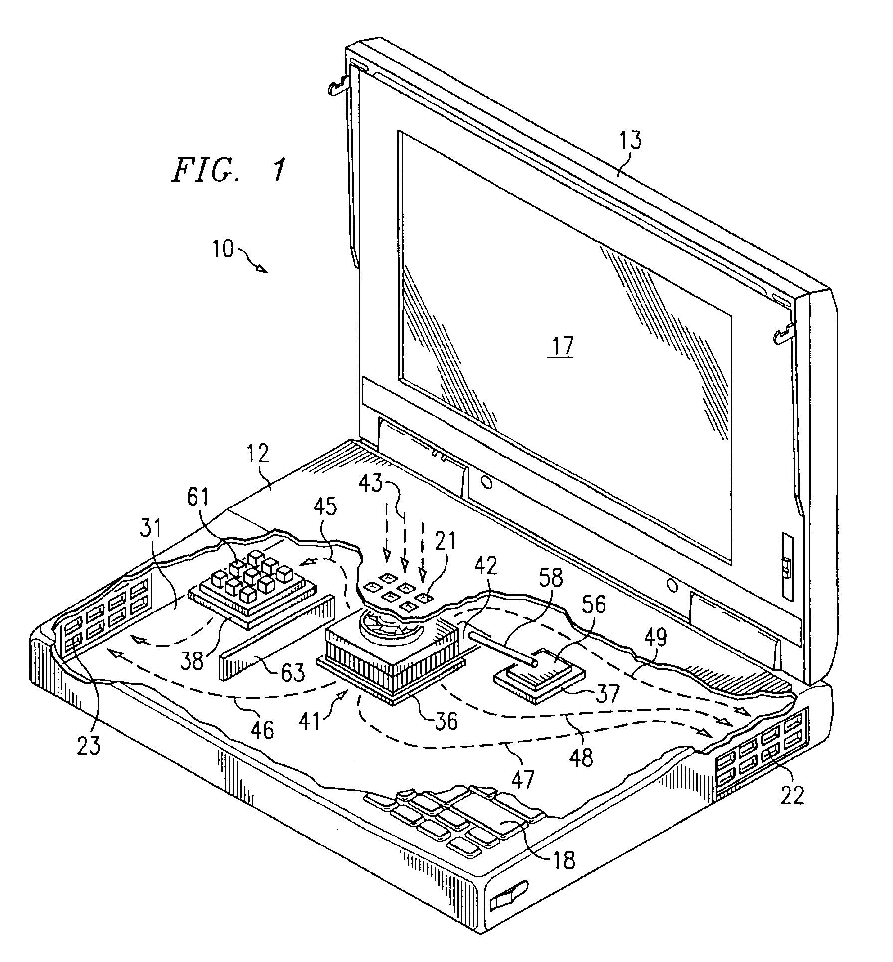 Method and apparatus for cooling a circuit component