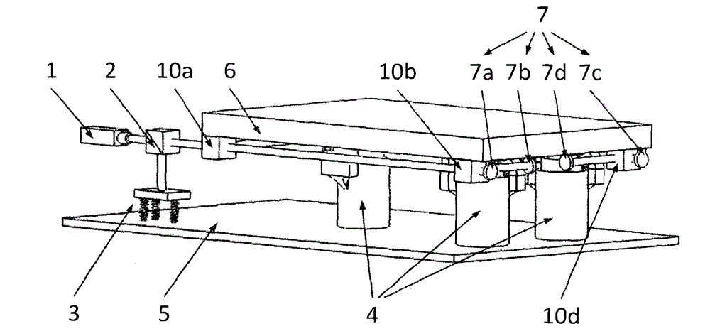 Gas magnetic vibration isolation platform based on spring zero position benchmark and laser auto-collimation measurement