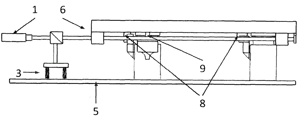 Gas magnetic vibration isolation platform based on spring zero position benchmark and laser auto-collimation measurement