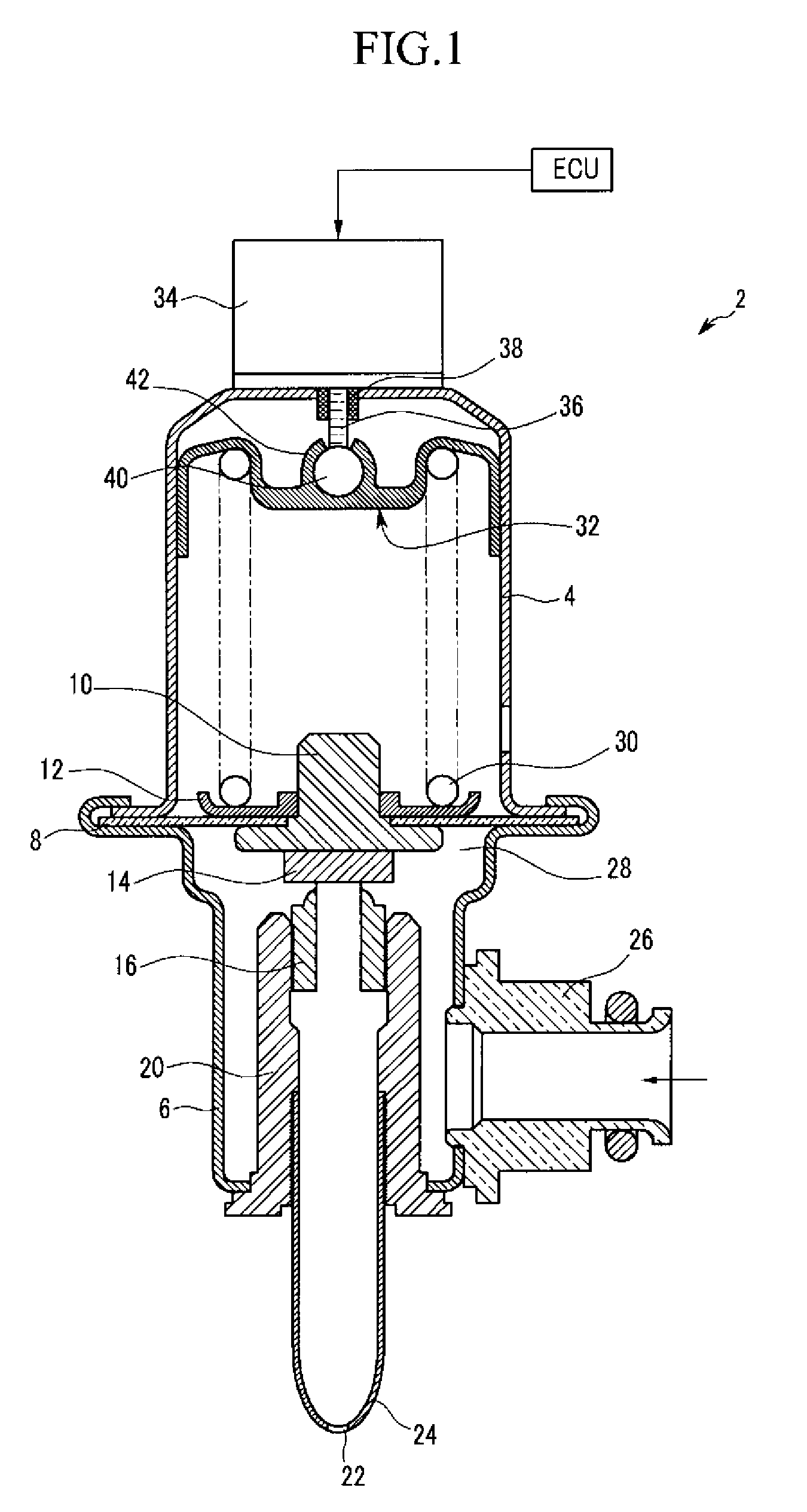 Pressure adjusting valve for vehicle fuel line