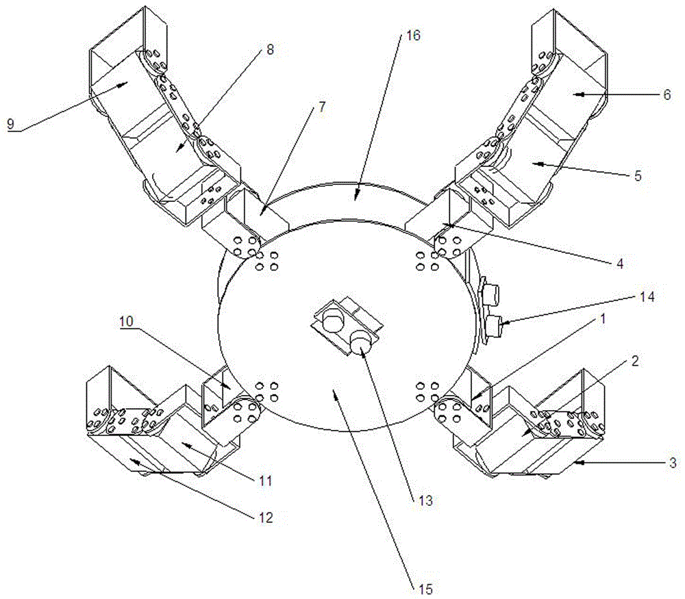 Robot capable of automatically overturning and walking