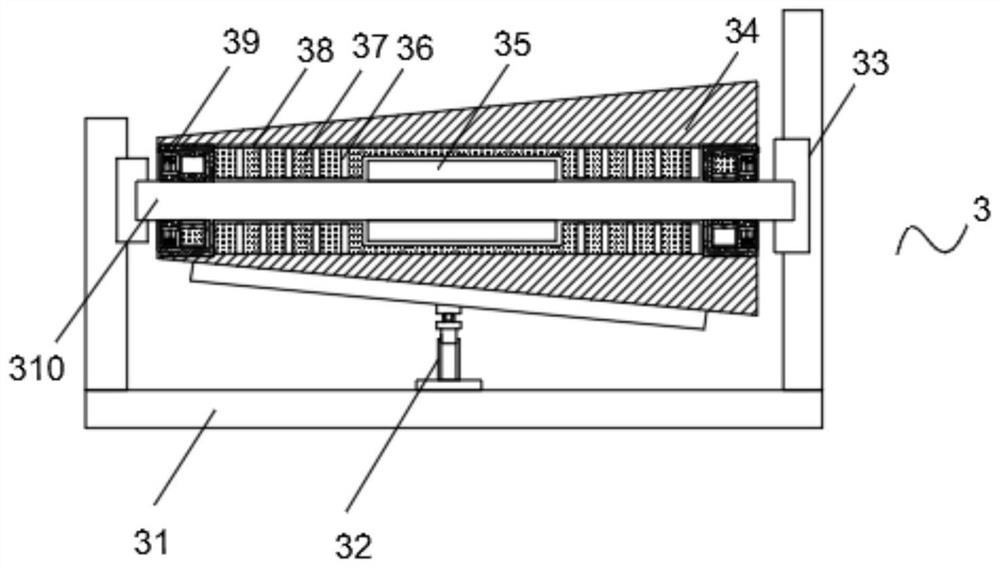 A roller belt conveyor