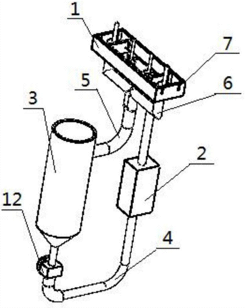 Diamond wire horizontal sand feeding device