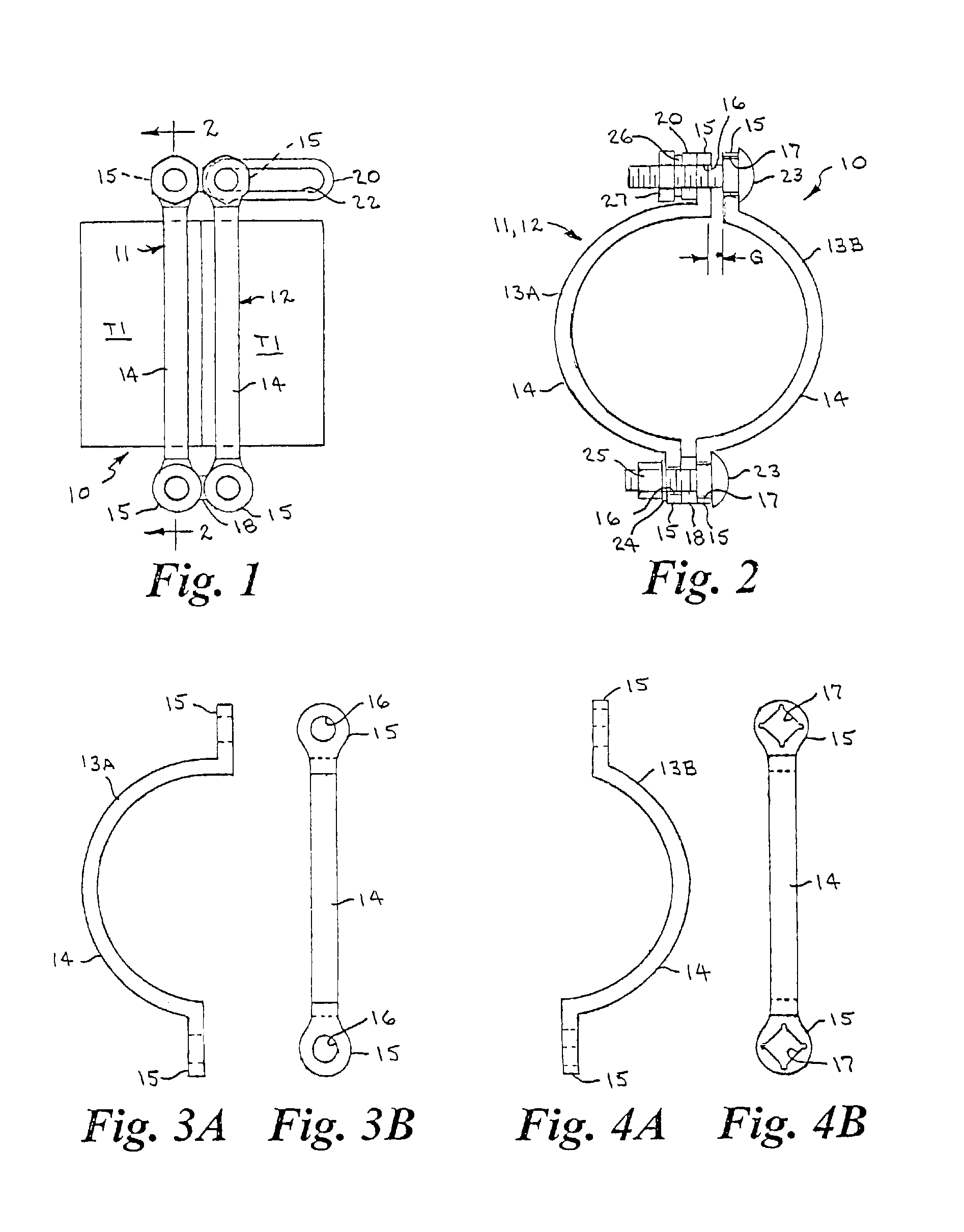 Tack welding clamps for axially aligning and holding curved or straight tubular sections