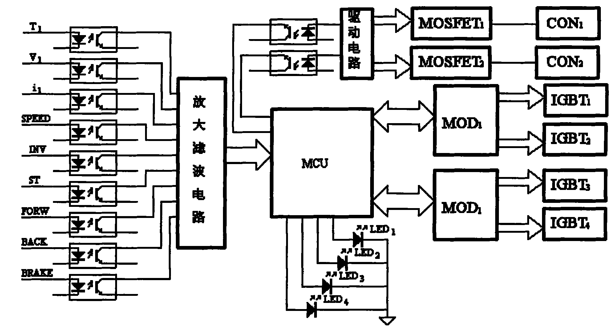 A control system with braking function of series excited direct current cross-connected double motor