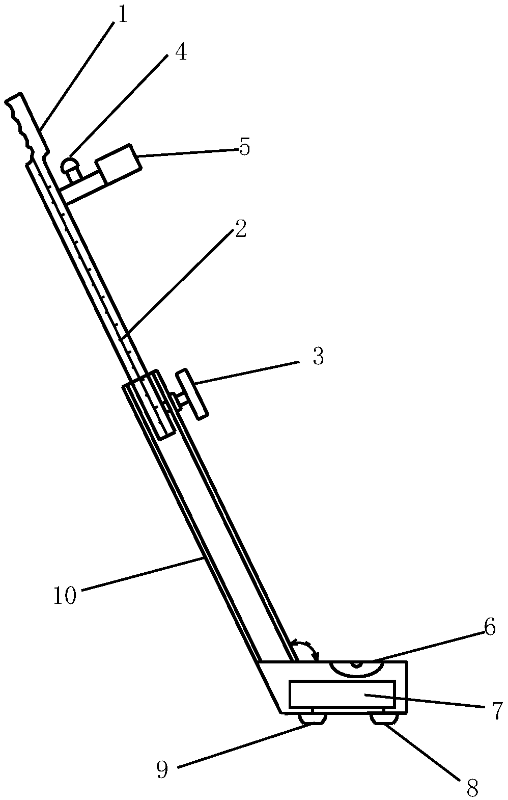 Water depth measurement device and method