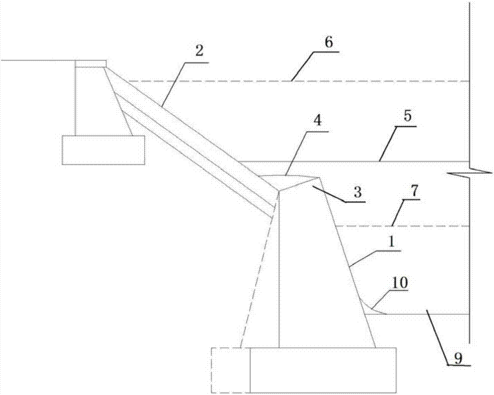 Ecology-friendly city river channel retaining wall system