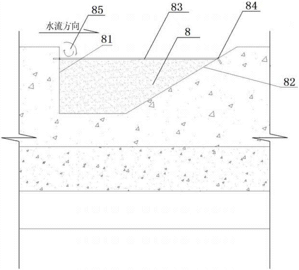 Ecology-friendly city river channel retaining wall system