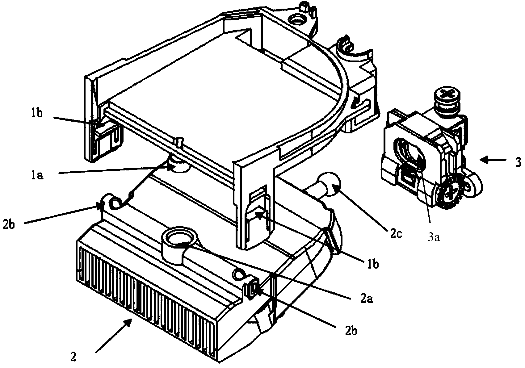 Adjusting device for distance and passing light shapes of automobile head light