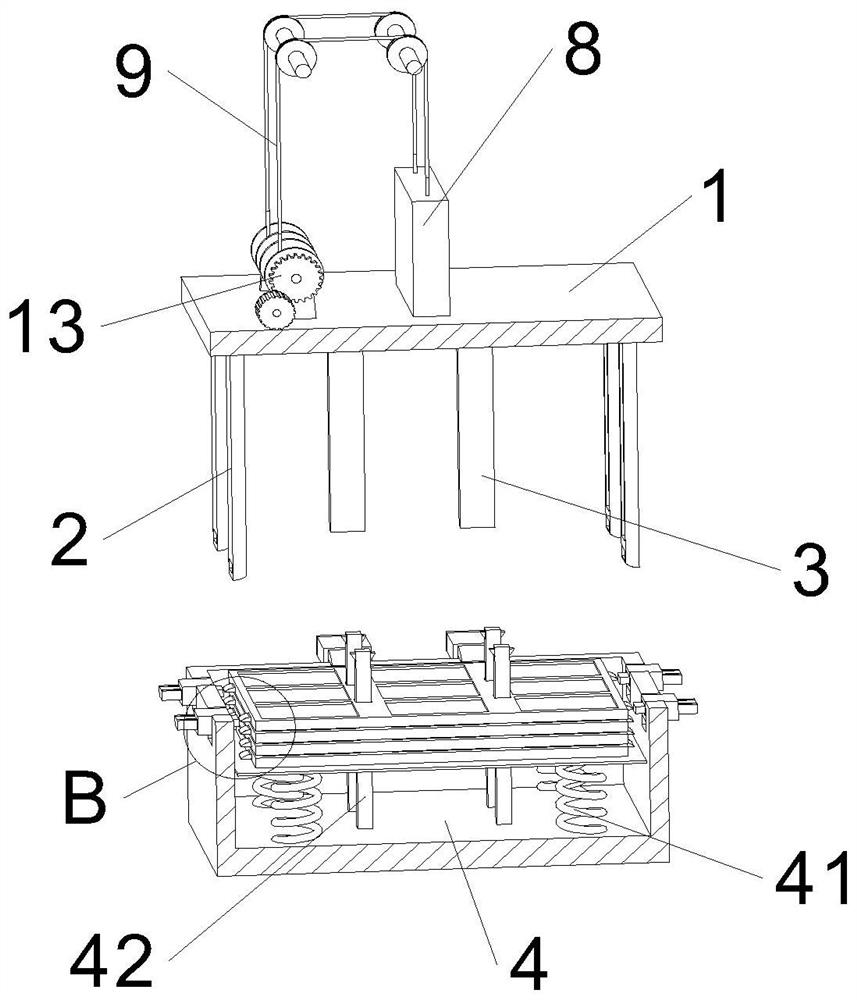 Storage equipment for recycling waste lead-acid storage battery and use method thereof