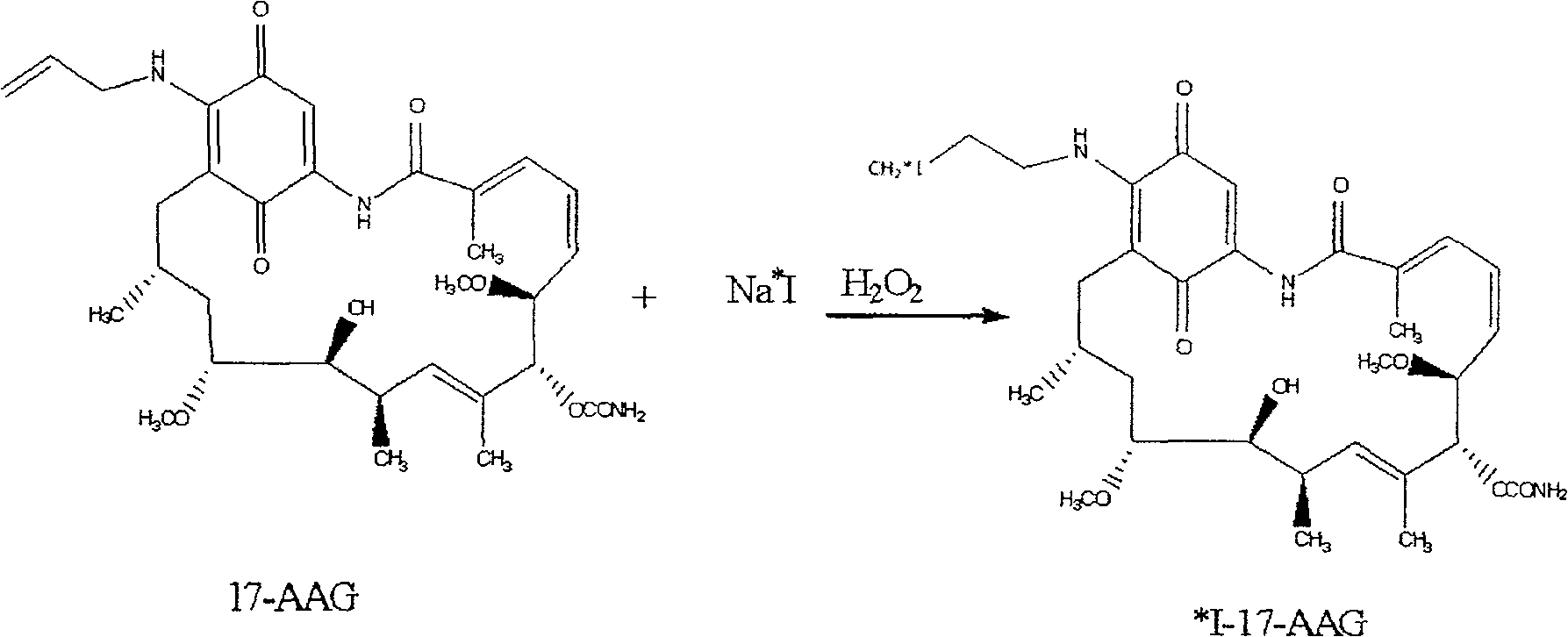 Radioactive iodine-17- allylamino-17-demethoxygeldanamycin and its preparation method