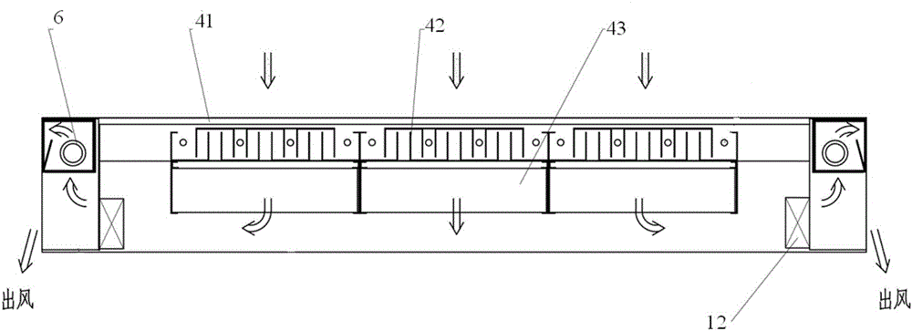 Ventilating device capable of being mounted on door window or glass curtain wall