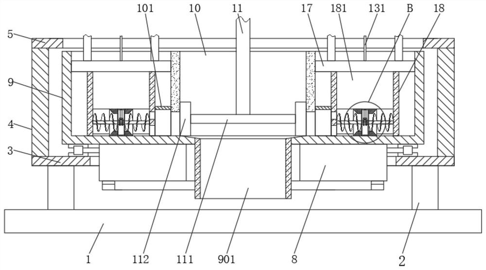 Double-runner-wheel pressure-regulating lifting type mixing mill