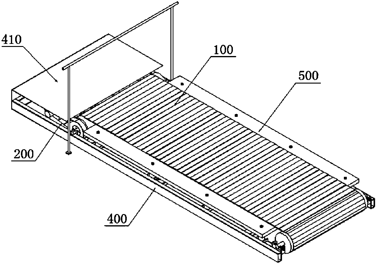 Ice hockey sliding machine and ice hockey sliding machine assembly