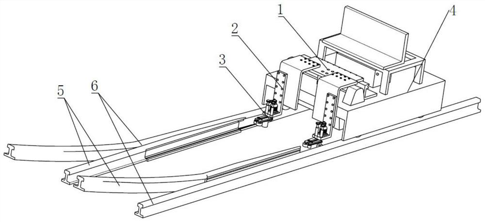 A point rail grinding device for track maintenance vehicles