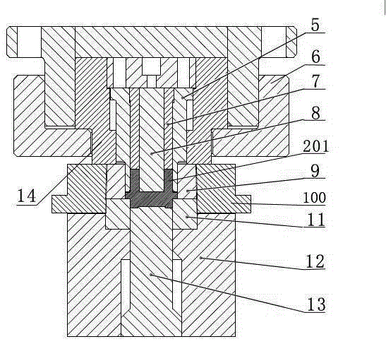 A method for forming a square plate shell blank and its supporting forming die