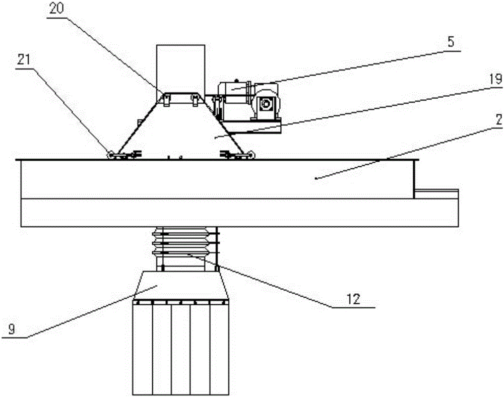 Dust collection device of bagged cement car loader