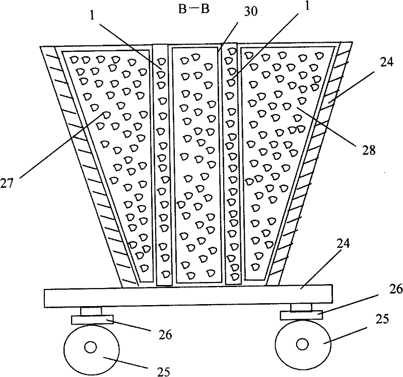 A kind of preparation method of stainless steel slag water seepage expansion cooling column