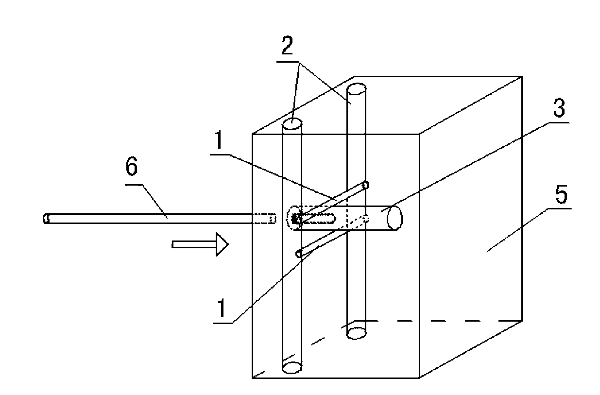 After-embedding mechanical cold connection wall body drawknot rib construction member and installation method