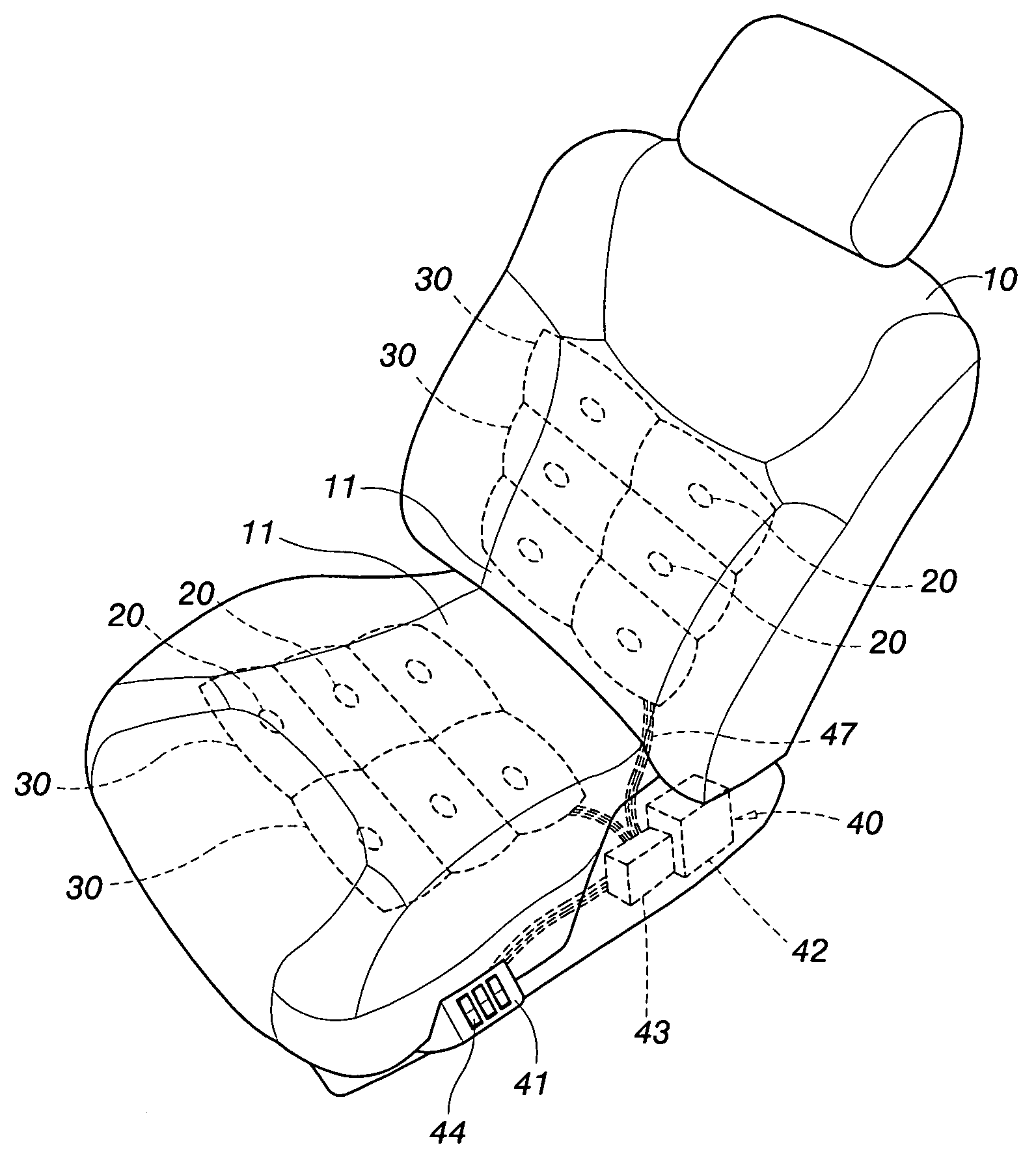 Seat adjusting method and system thereof