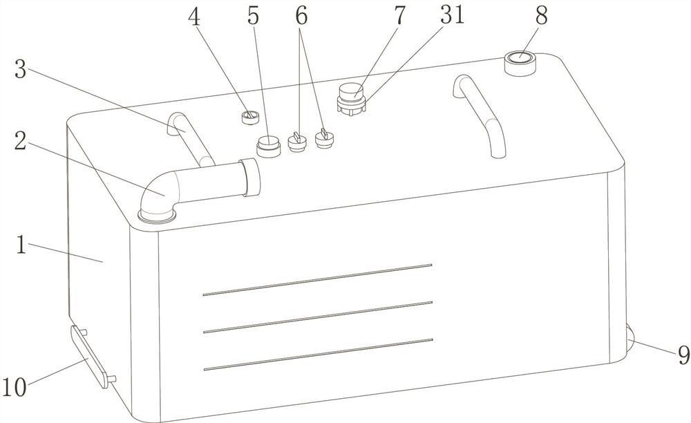 Environment-friendly toilet for new energy recreational vehicle and waste treatment device of toliet