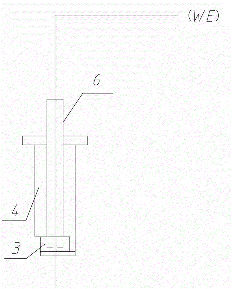 Rotary type erosion wearing electrochemical corrosion testing device