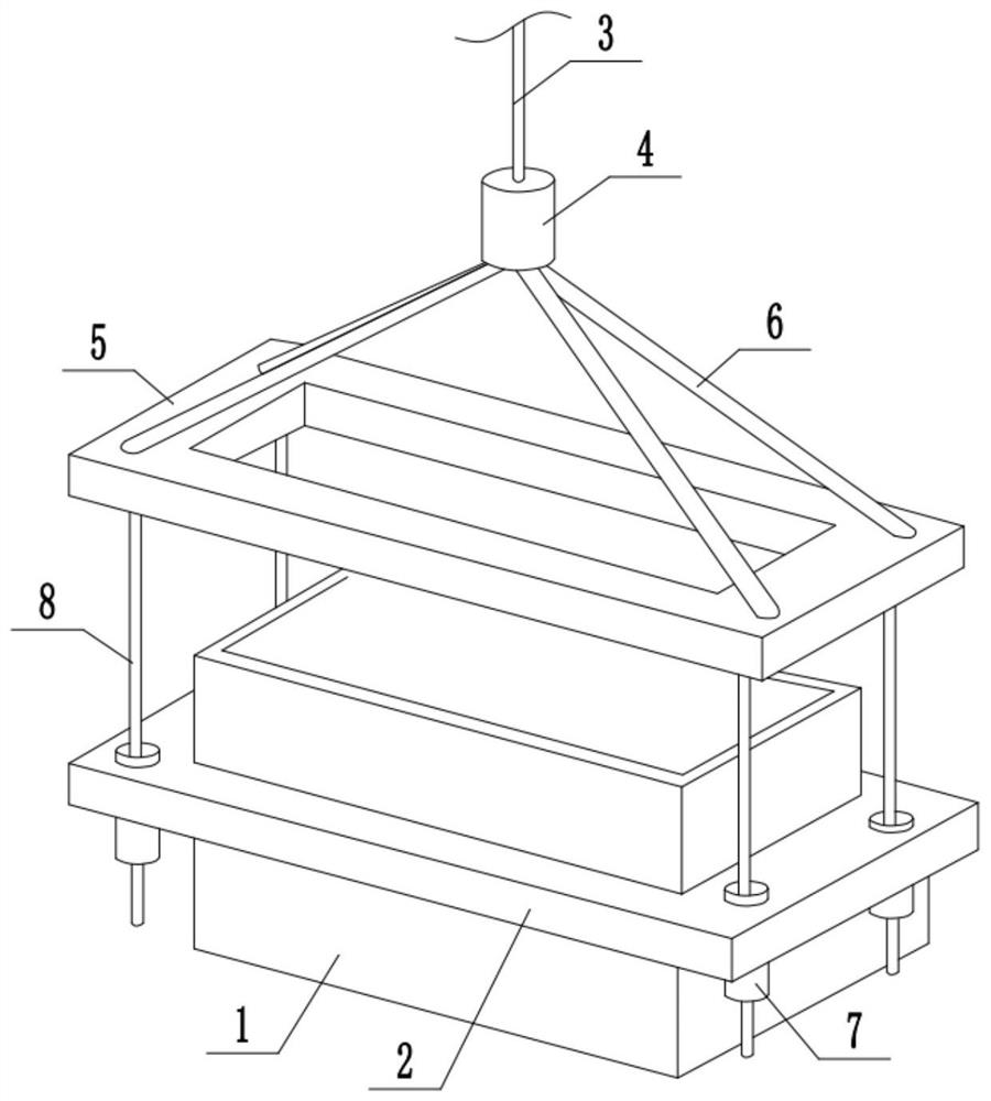 Fabricated building construction hoisting device