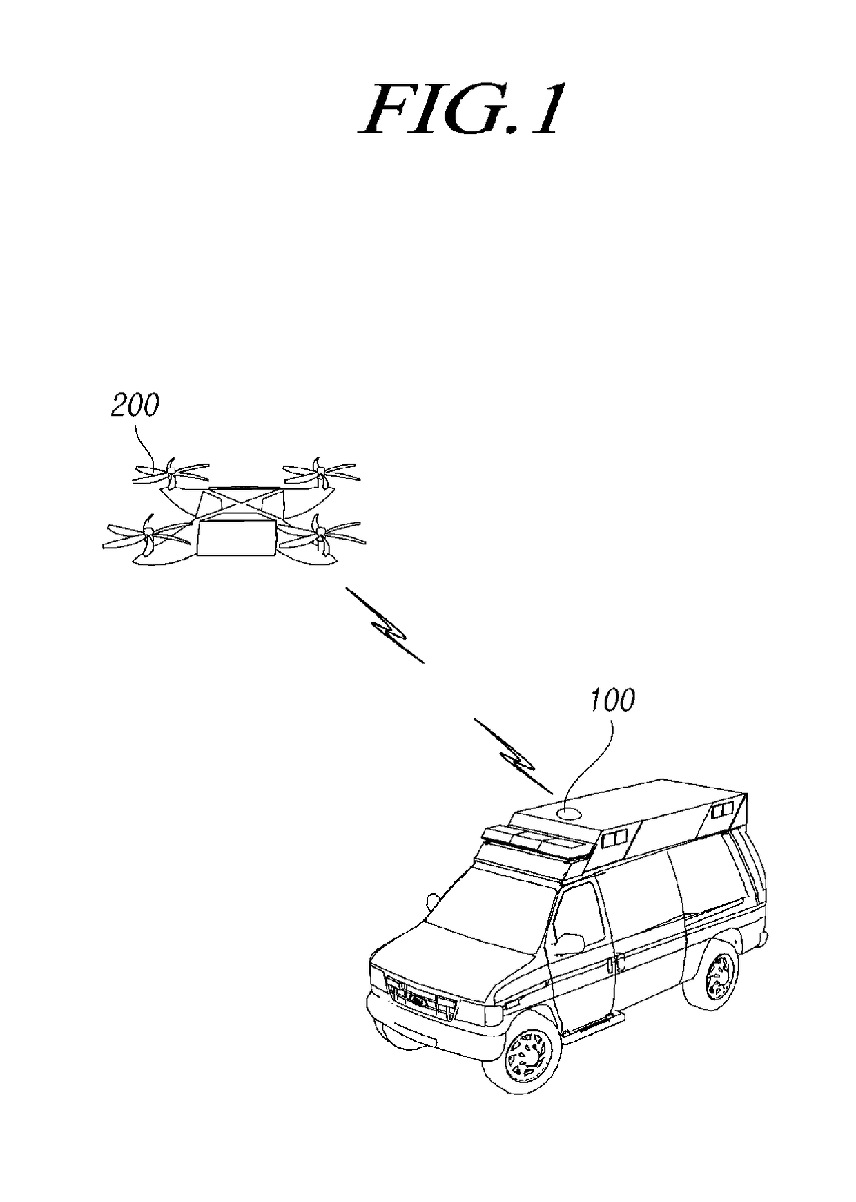 System for supporting emergency vehicle using drone