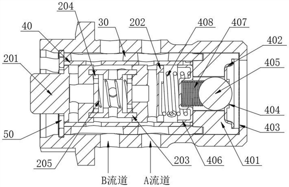 An oil control valve with a feedback oil circuit inside