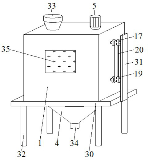 A powder spraying tower for processing chicken essence