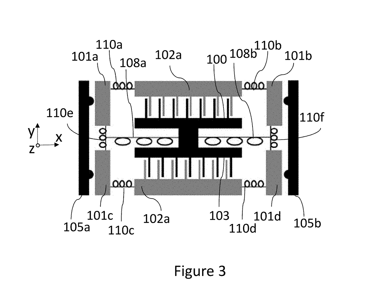 Semi-flexible proof-mass