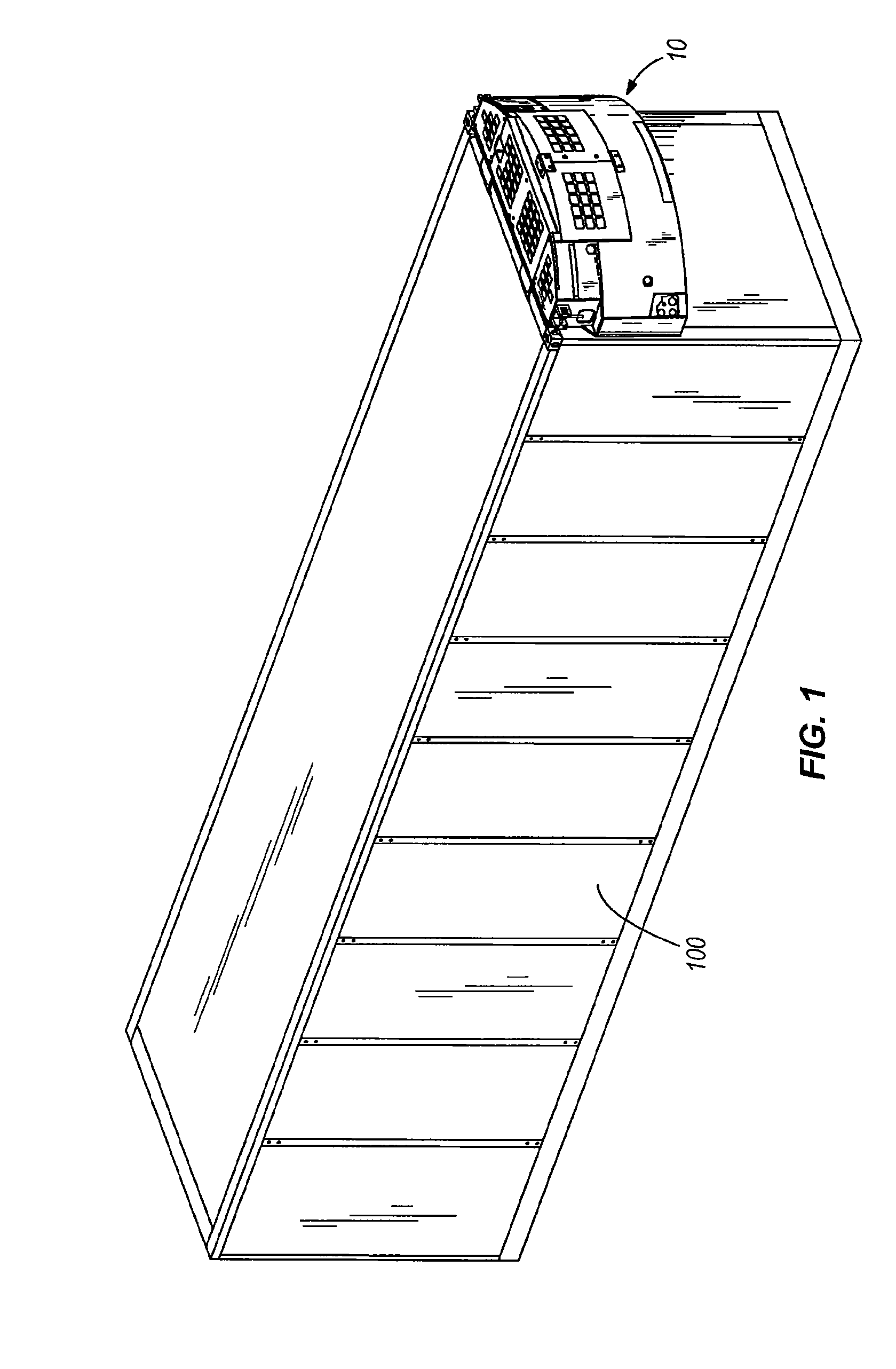 Method for in-service testing a climate control system for a container