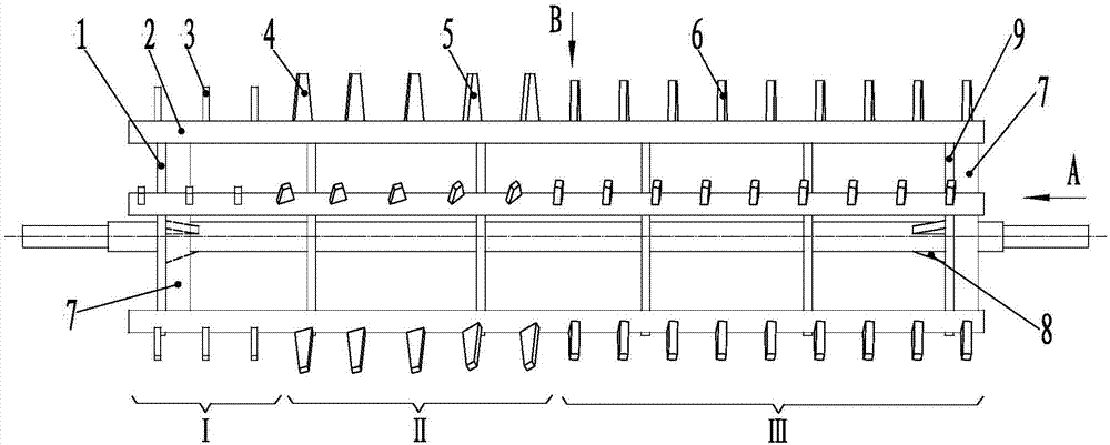 Axial-flow cylinder of harvester