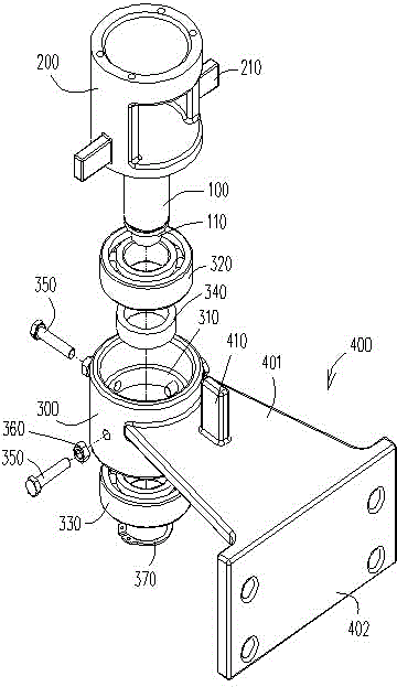 Electric steering power-driven traction trolley steering support assembly
